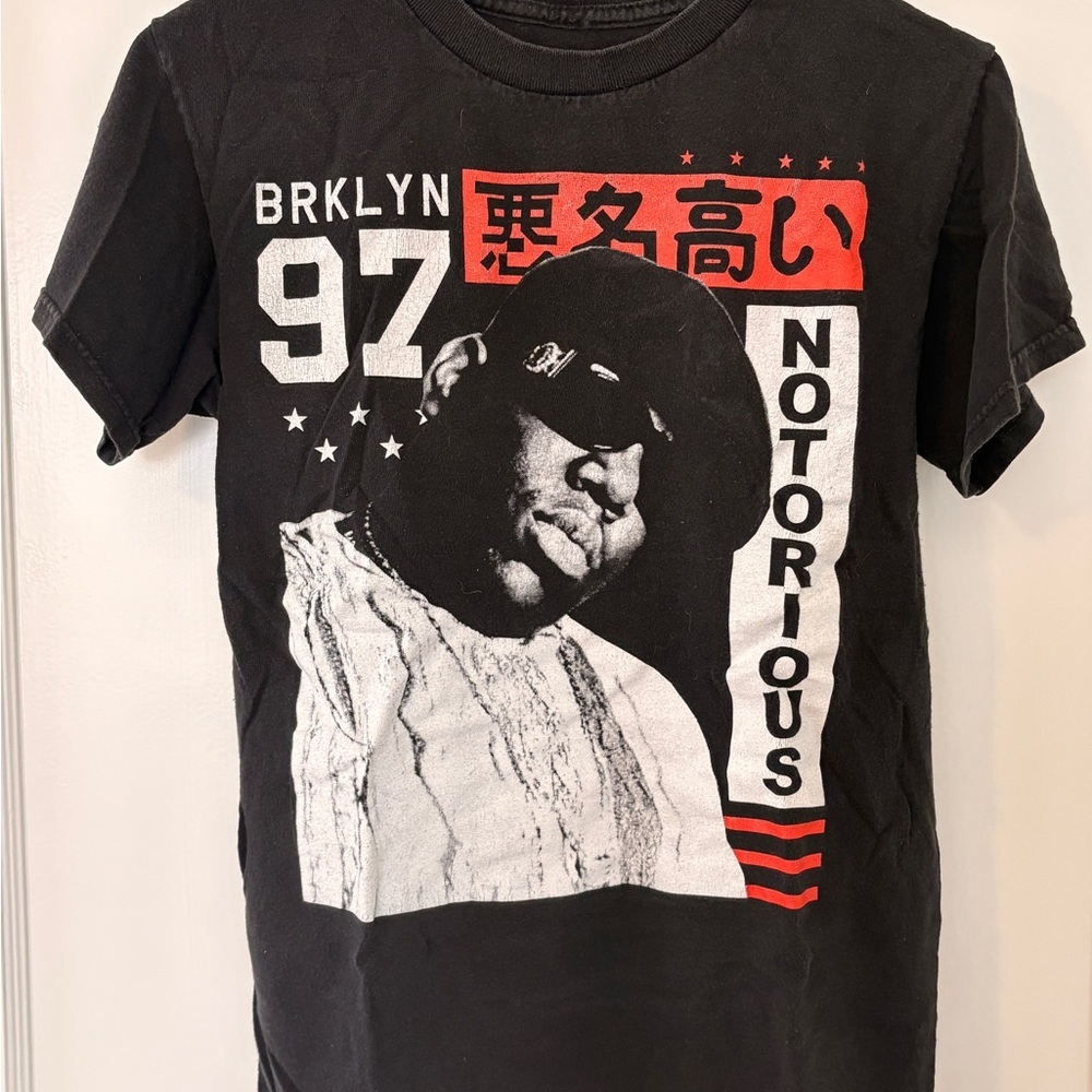 Black Graphic T-Shirt With The Notorious BIG